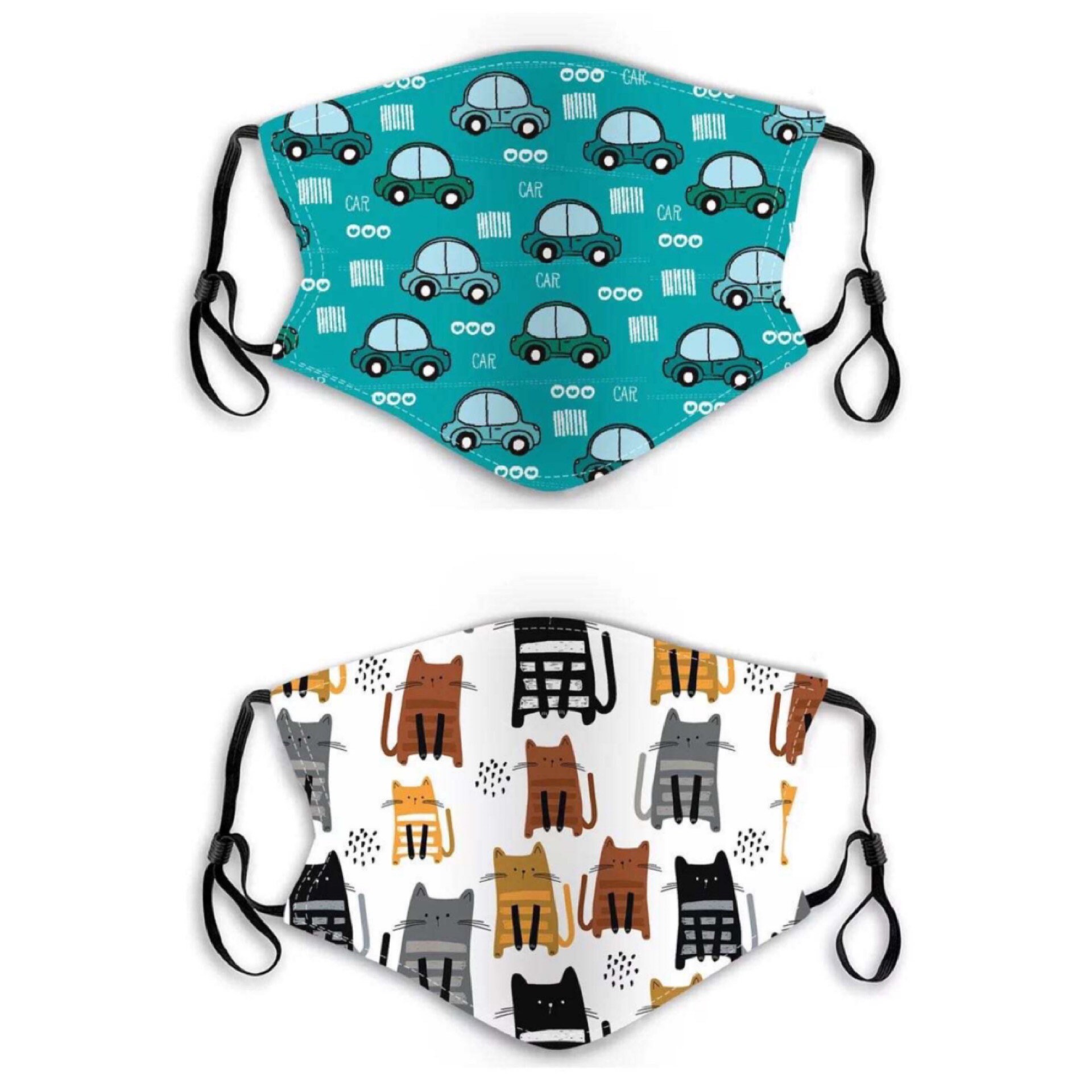 2 Pack Kids Children Toddler Youth Face Covering Face Mask 3 Etsy New