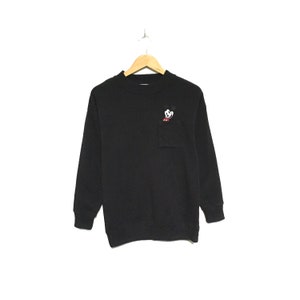 Rare! Mickey Mouse Cartoon Disney Minnie Mouse Big Logo Pocket Crewneck Sweatshirt Jumper Pullover Spellout Style Fashion / Size Medium