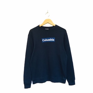 Rare! Columbia Sportswear Company Box Big Logo Embroidery Spellout Vintage Crewneck Sweatshirt Jumper Sweater Pullover  / Size Medium