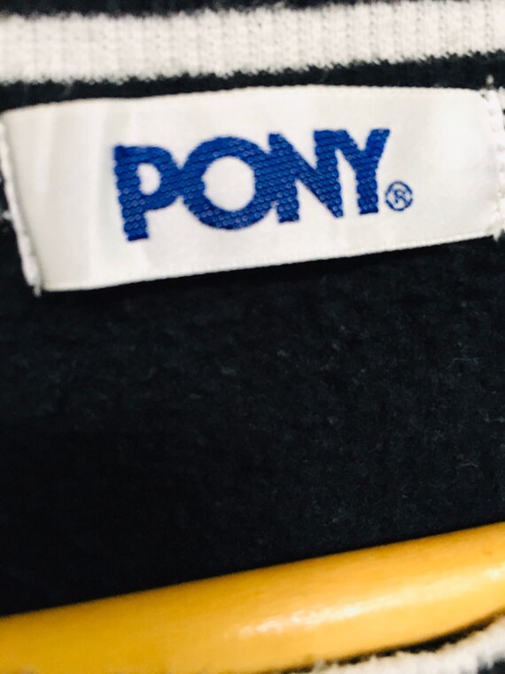 Rare! Pony Brand Big Logo Spellout Sweatshirt Swe… - image 6