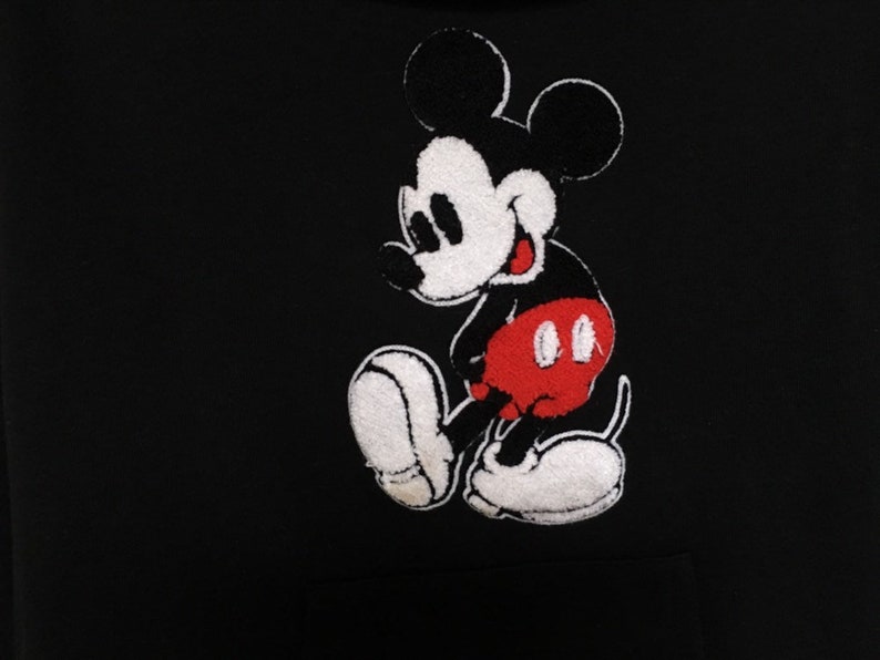 Sällsynt! Musse Pigg Disney Stor Logo Tröja Hoodies / Minnie Pigg Musse Pigg / Storlek Medium bild 3