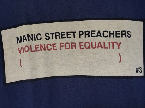 Rare! Manic Street Preachers Vintage 90s Band Tee… - image 3