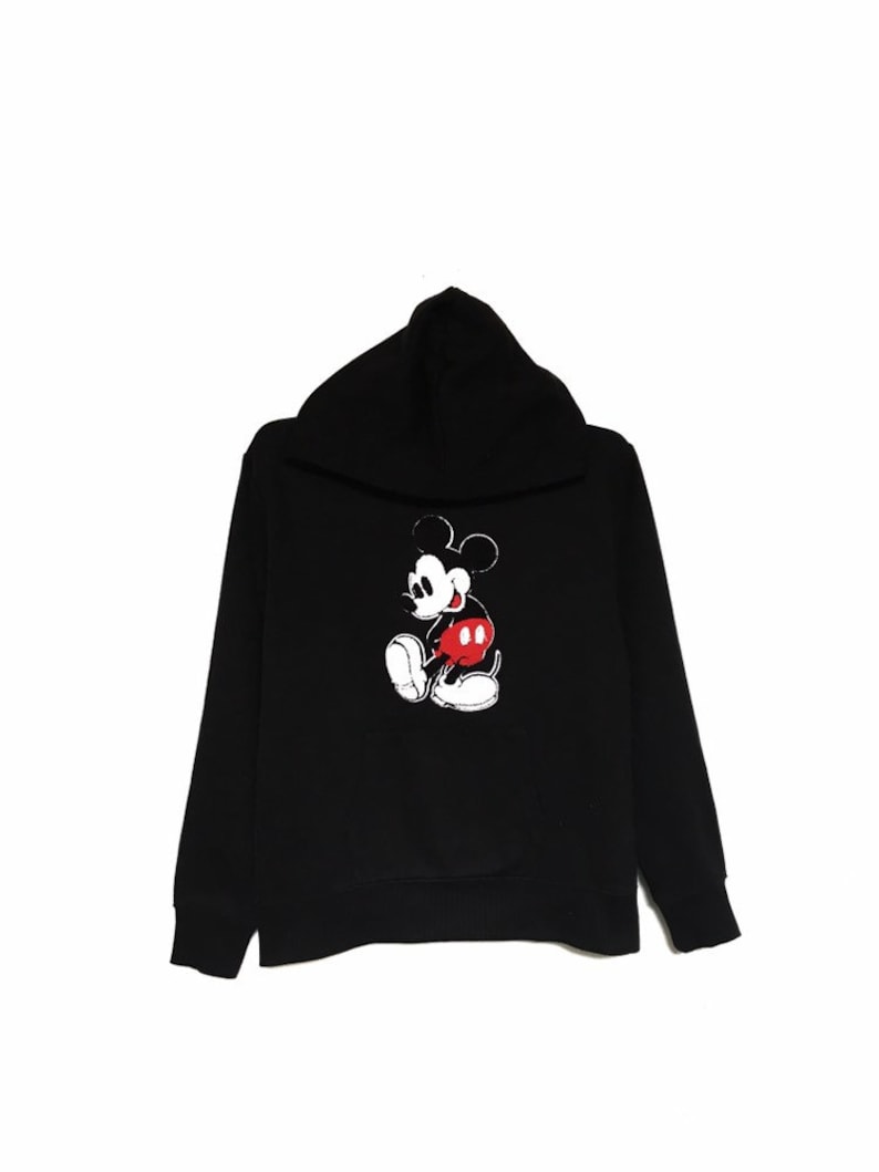 Sällsynt! Musse Pigg Disney Stor Logo Tröja Hoodies / Minnie Pigg Musse Pigg / Storlek Medium bild 1