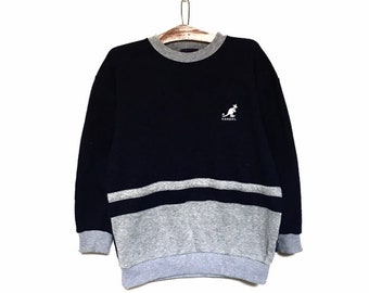 Rare KANGOL Big Spell Out Logo Crewneck Sweatshirt Jumper / Size Medium