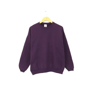 Rare! 90s Hanes Her Way USA Tags Plain Vintage Crewneck Sweatshirt Jumper Sweater Pullover Jumper Style Fashion Designer / Size Large