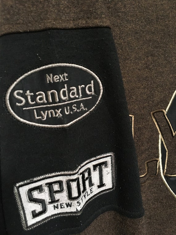 Rare! LYNX USA Sport Big Logo Embroidery Crewneck… - image 6