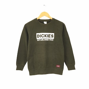 Rare! Dickies Big Logo Spellout Crewneck Sweatshirt Jumper Pullover Sweater Style Fashion Design Brand / Size Youth XLarge