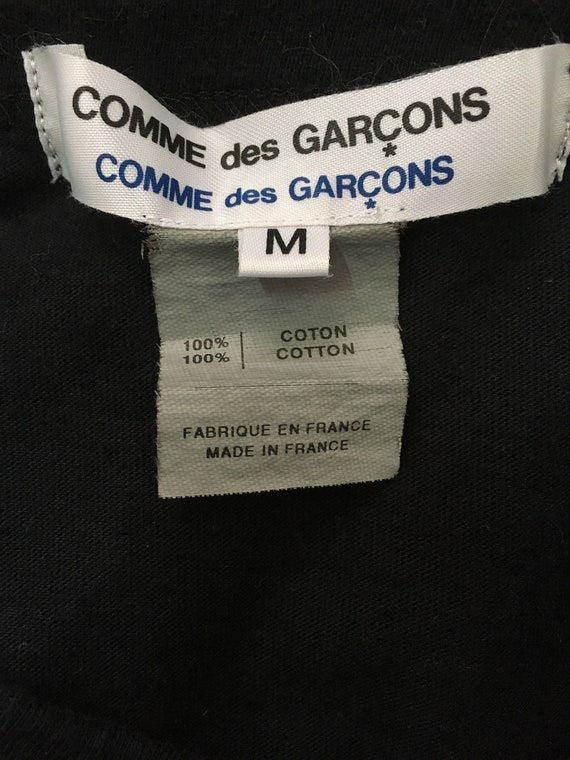 Rare! Comme Des Garcons Flowers Big Logo Embroidery Vintage
