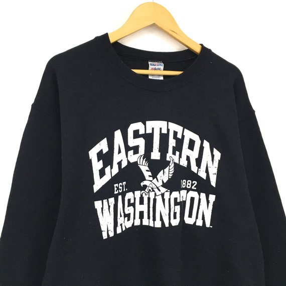 Rare! Eastern Washington Jerzees Tag Vintage 90s Big Logo Rare! Eastern Washington Jerzees Tag Vintage 90s Big Logo