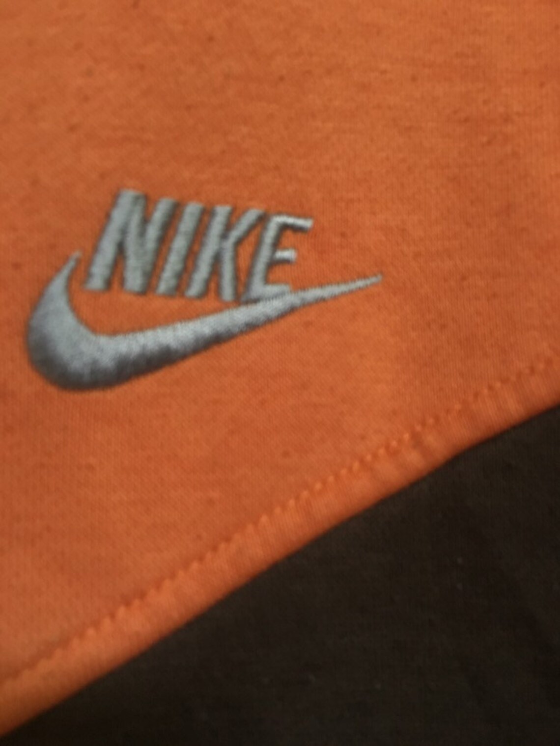 Rare 90s Nike Swoosh Orange Small Logo Vintage Embroidery | Etsy