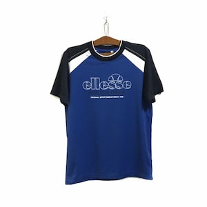 Rare! Vintage Ellesse Italy Big Logo Tee T Shirt Ellesse Design / Size Large