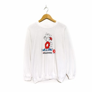 Rare! Bridgestone Safe Donuts Big Logo Spellout Vintage Crewneck Sweatshirt Jumper Sweater Pullover Style Fashion Streetwear / Size X Large