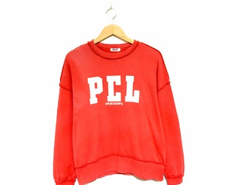Rare! Person’s For Men Made In Japan Big Logo Spellout Vintage Japanese Brand Crewneck Sweatshirt Jumper Pullover Style Fashion/ Size Medium
