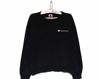 90s Championproducts Small Logo Embroidery Crewneck Sweatshirt Schön / Grösse Large