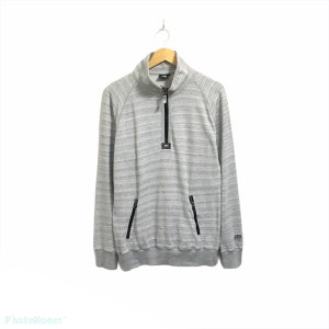Rare! Helly Hansen HH 130 Anniversary Half Zip Small Logo Spellout Sweatshirt Jumper Sweater Pullover Jacket Style Fashion / Size XLarge