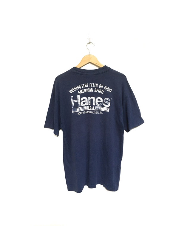 Rare 90s Hanes USA North Carolina American Spirit Big Logo - Etsy