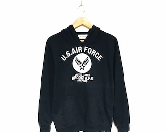 Selten ! US Air Force USA Army Big Logo Spellout Vintage Hoodies Crewneck Sweatshirt Pullover Pullover Stil Modedesigner / Size Large