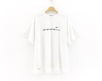 Rare! Nike Basketball Swoosh Jersey Tee T Shirt Crewneck Streetwear Sportswear / Size XXLarge