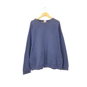 Rare! 90s Hanes USA Tags Plain Vintage Crewneck Sweatshirt Jumper Sweater Pullover Jumper / Size XXLarge