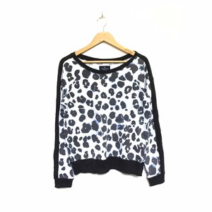 Rare! American Eagle Outfitters Leapord Polkadot Small Logo Embroidery Crewneck Sweatshirt Jumper Spellout Pullover Vintage / Size Medium