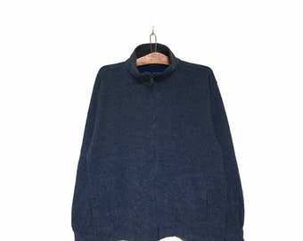 Rare! ALFREDO VERSACE Full Zipper Sweatshirt Jacket Sweater Pullover Nice Design Style Fashion Designer / Size Medium