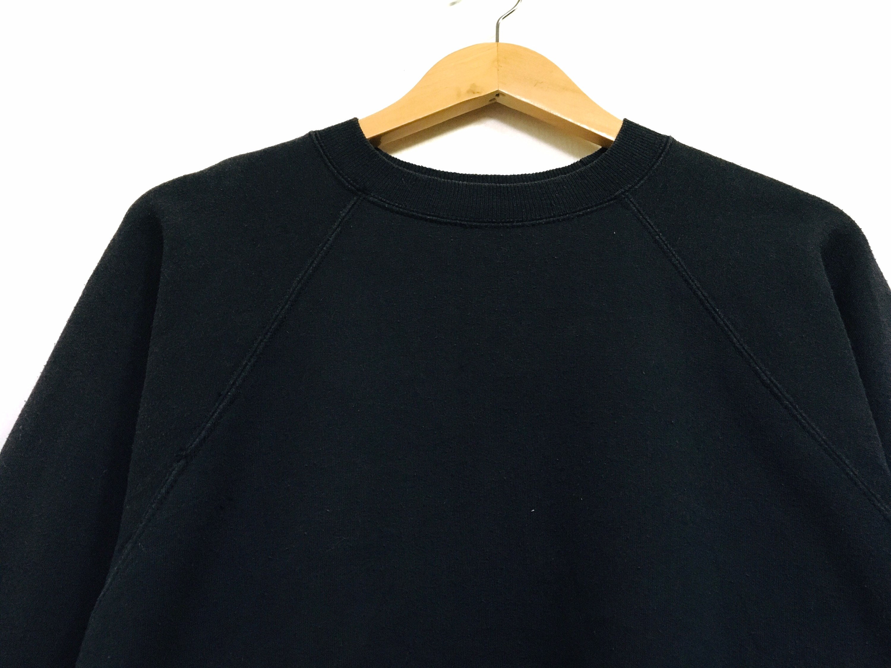 Hanes (Hanes) 80-90S metallic print raglan sweatshirt Used