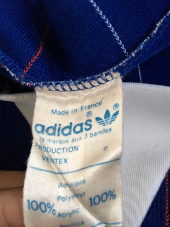 Vintage Rare 80s Adidas France Jersey Deadstock C… - image 5