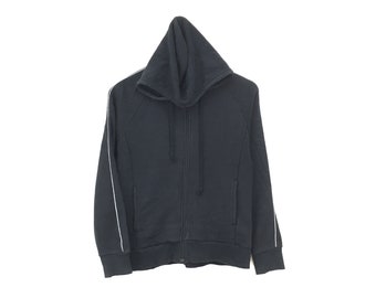 Rares ! Sweat-shirt Adidas à gros logo brodé avec fermeture éclair intégrale et sweat-shirt style streetwear Sportswear