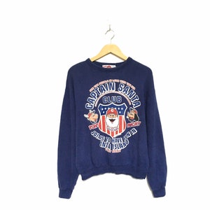 Rare! Captain Santa Island Tony Ricky Made In Japan Big Logo Spellout Crewneck Sweatshirt Jumper Pullover / Size Medium
