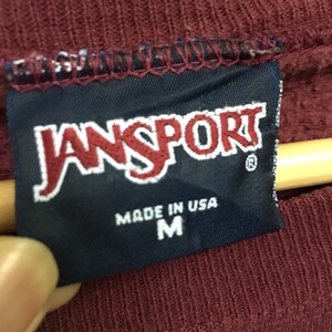 Sällsynt! Ferris State University FSU Jansport 90-tals stor logotyp Vintage rund hals tröja Tröja Pullover Stil Mode / Storlek Medium bild 7