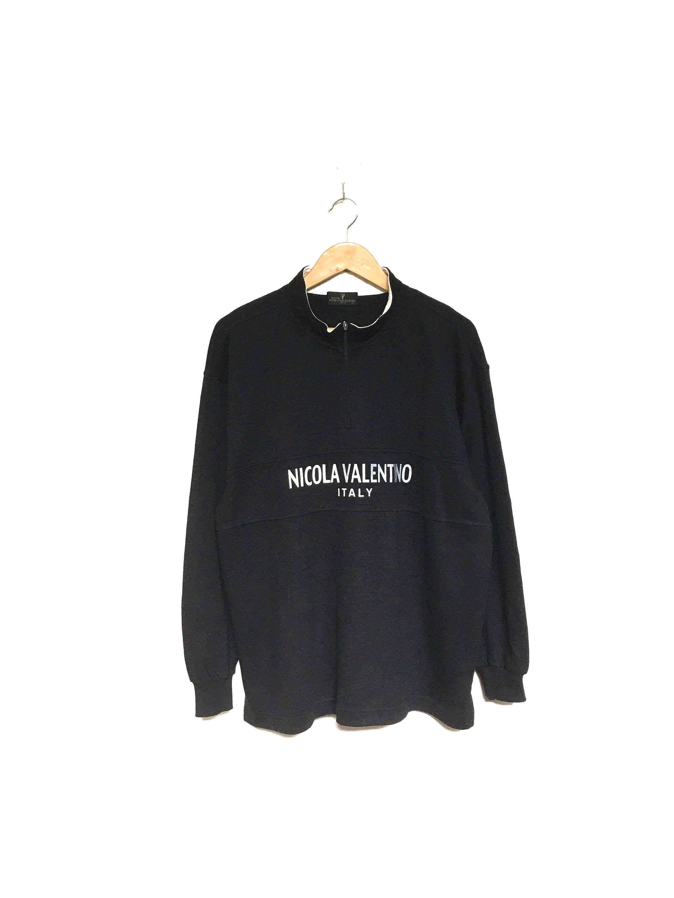 【VALENTINO】1990s Half Jip Logo S/S Knit VALENTINO】1990s Half Jip Logo S/S Knit VALENTINO】1990s