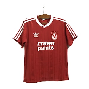 Rare! Vintage Adidas Liverpool Crown Paints Jersey Tee T Shirt 80s  Made In U.k Vintage Football / Liverpool Fans / Size Large