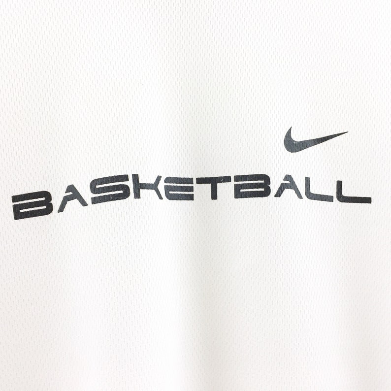 Sällsynt! Nike Basketball Swoosh Jersey T-shirt Runneck Streetwear Sportswear / Storlek XXL bild 4