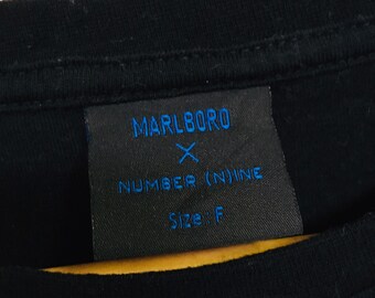 Rare! Number Nine X Marlboro Big Logo Spellout Tee Japan Japanese