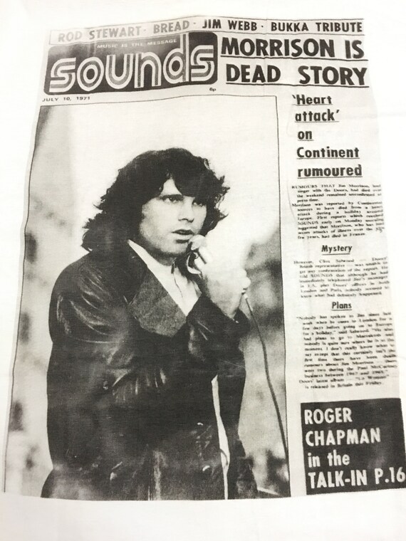 Rare! Vintage Jim Morrison The Doors Over Print F… - image 6