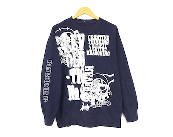 Rare! Reasoning Revolution Japanese Brand Big Logo Dragon Vintage Crewneck Sweatshirt Jumper Pullover Style Fashion / Size XLarge