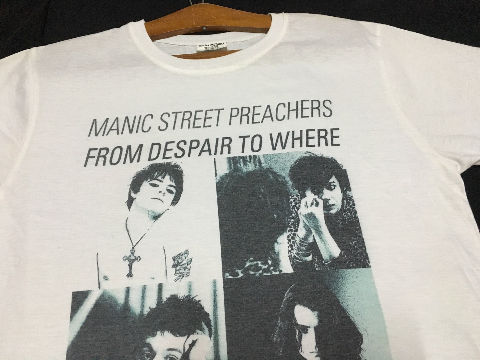 T-shirt Collector Manic Street Preachers - Taille Unique, Blanc, Neuf Avec étiquette
