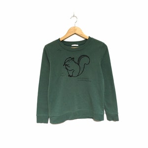 Rare! Ala Unohda Tunne Nauttia Big Logo Embroidery Spellout Vintage Crewneck Sweatshirt Jumper Pullover Style Fashion Designer / Size Small