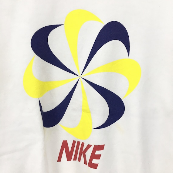 Rare! Nike Swoosh Pinwheel 90s Big Logo Embroidery Sp… - Gem