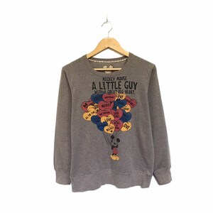 Rare! Mickey Mouse Disney Cartoon Minnie Mouse Love Logo Spellout Sweatshirt Crewneck Jumper Pullover Style Fashion Vintage / Size Large