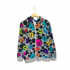 Rare! Mickey Mouse Disney Cartoon Minnie Mouse Full Print Disney Hoodies Sweatshirt Crewneck Pullover Style Fashion Vintage  / Size Medium