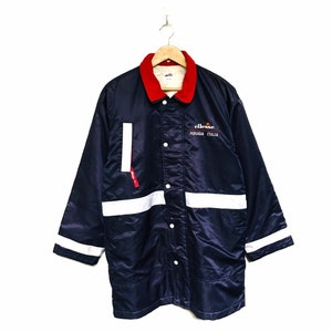 Rare! Ellesse Perugia Italia Big Logo Embroidery Jacket Sweater Pullover Spellout Italy Ellesse / Size Medium