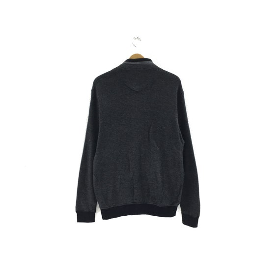 Rare Crocodile Small Logo Embroidery Button up Sweater Sweatshirt 
