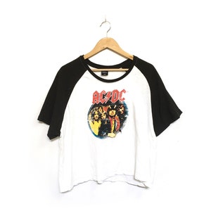 Rare! ACDC Band Tee T Shirt Vintage Tour Tee Concert Tee Heavy Metal Rock N Roll Style Fashion / Size Medium