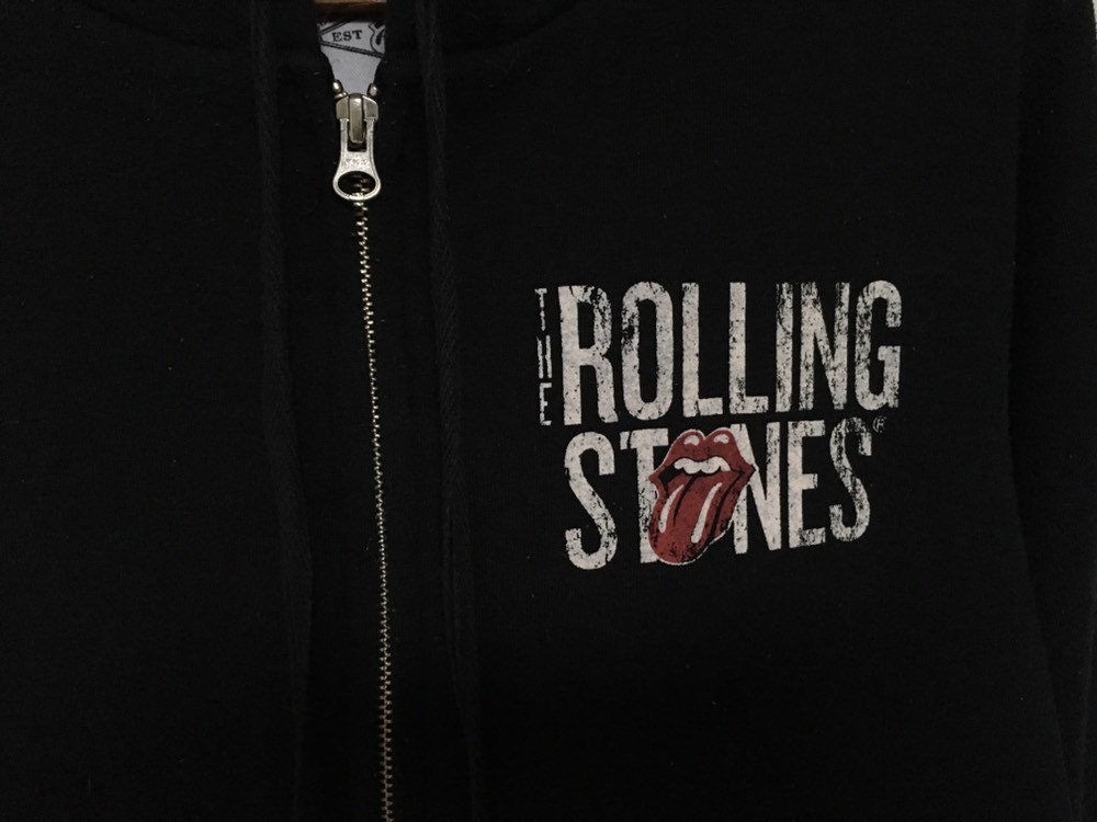Rare! Vintage the Rolling Stones Band Bravado Big Logo Crewneck