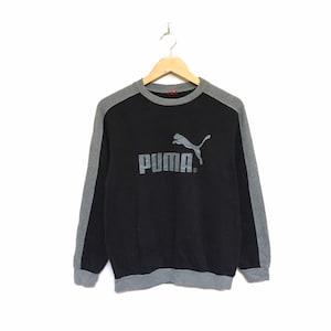 Rare! Puma Sportswear Big Logo Crewneck Sweatshirt Jumper Pullover Spellout Vintage Streetwear / Size Medium