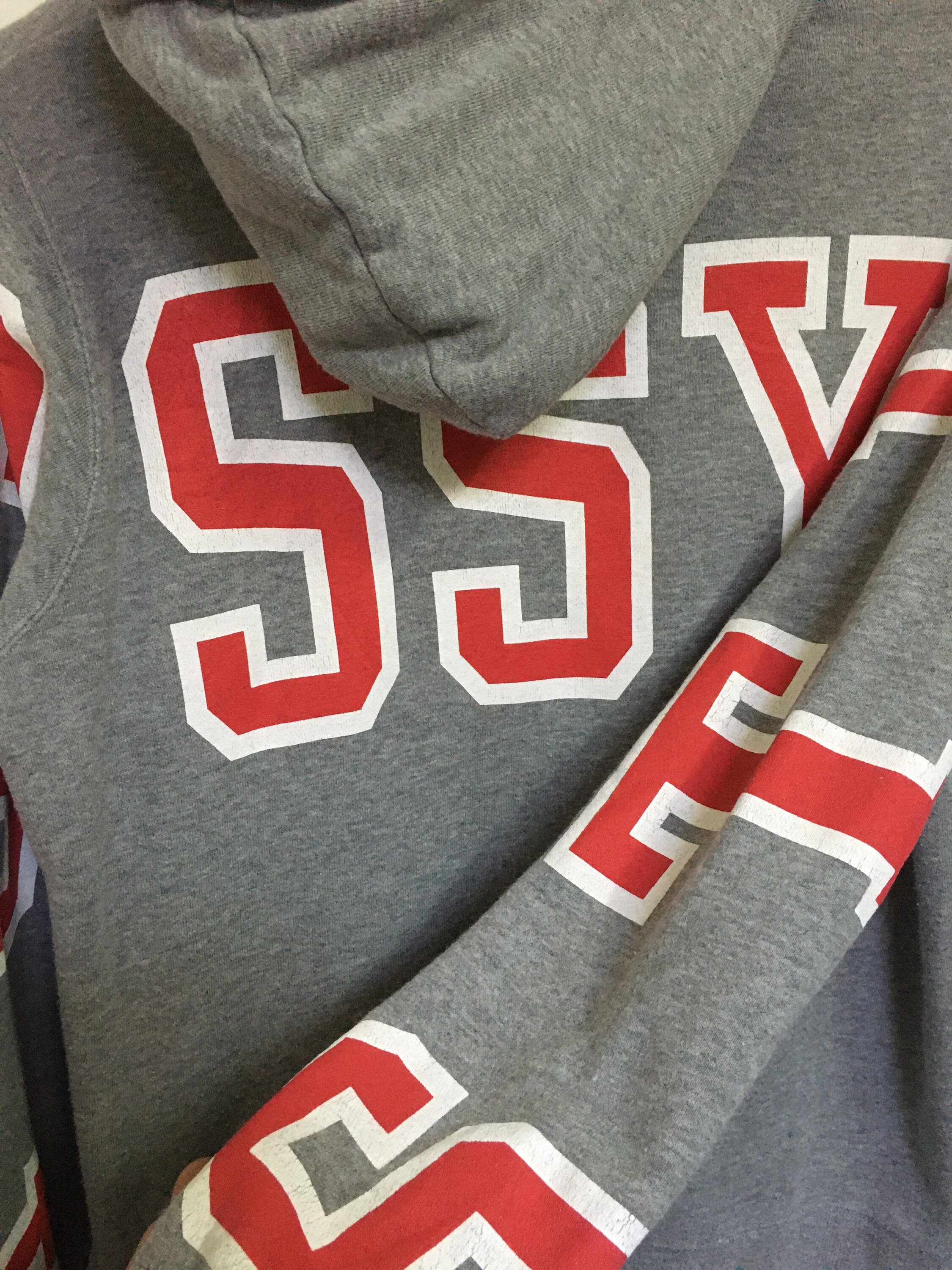 Rare! Stussy Big Logo Embroidery Hoodies Sweatshirt Pullover Rare! Stussy Big Logo Embroidery Hoodies Sweatshirt Pullover