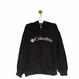 Rare! Columbia Big Logo Embroidery Crewneck Sweatshirt Hoodies / Size Large