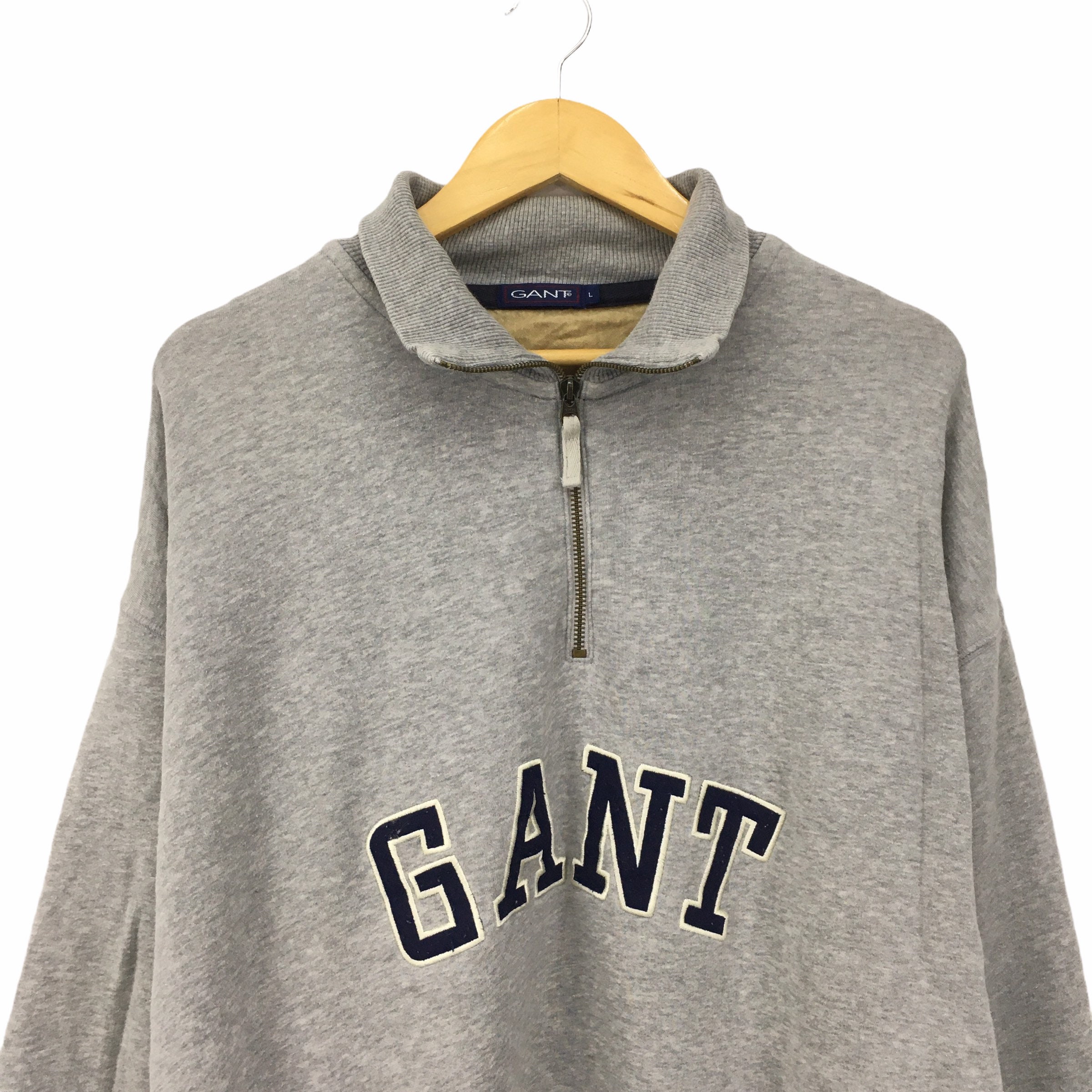 Rare GANT USA College Big Logo Embroidery Spellout Half Zip Etsy UK