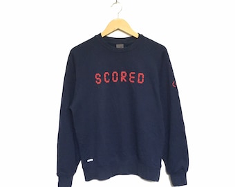 ¡Excepcional! Sudadera Nike con cuello redondo, logo grande y bordado, estilo vintage, estilo urbano, talla M